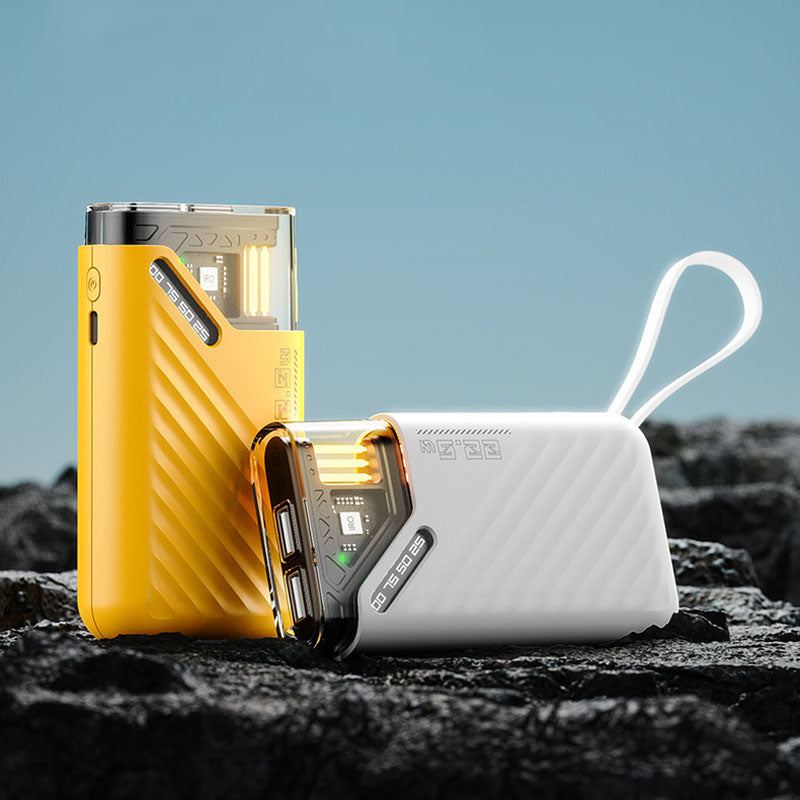 10000mAh Outdoor Portable Power Bank - With Digital Display & Led Light