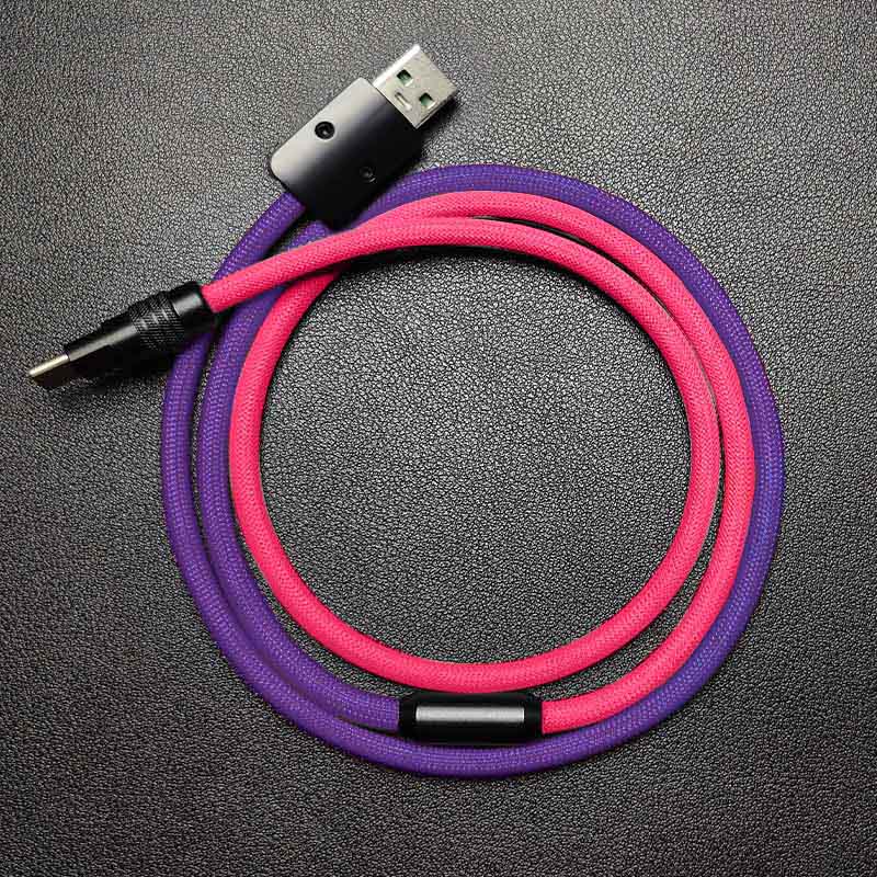 "ColorWeave Chubby" Vibrant Dual-Tone 100W Fast Charge Cable - More Colors