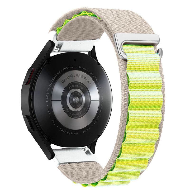 18mm & 20mm & 22mm Alpine Color Blocking Nylon Webbing for Samsung/Garmin/Fossil/Others