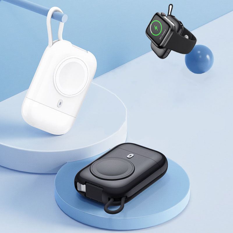 2-In-1 Portable Fast Charging Wireless Charger For Apple Watch