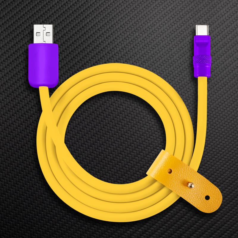 240W Contrast Color Silicone Fast Charging Cable