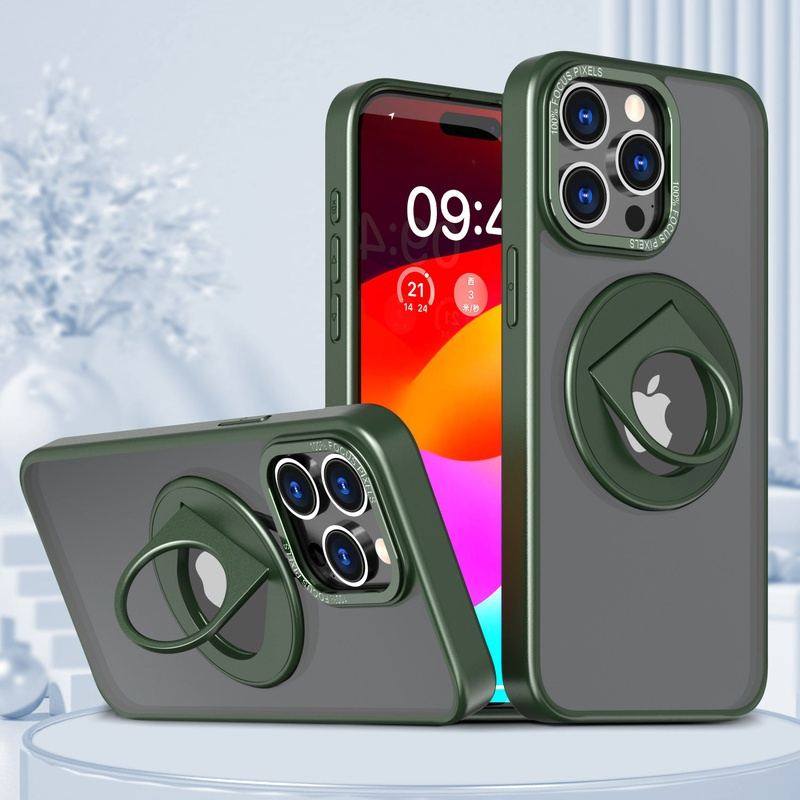 3-In-1 Rotating Invisible Stand Magnetic Magsafe iPhone Case