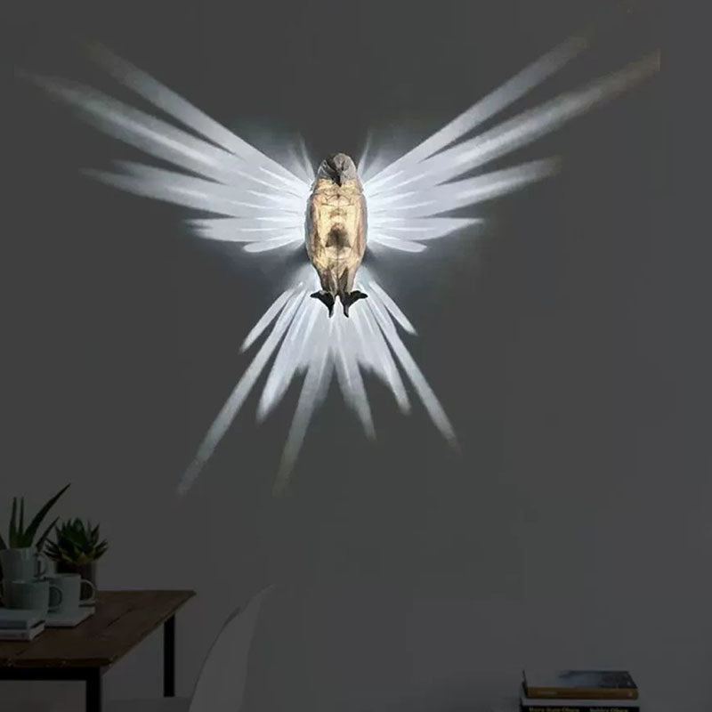 3D Printed Owl Wall Sconce Decorative Lighting Sleep Night Light