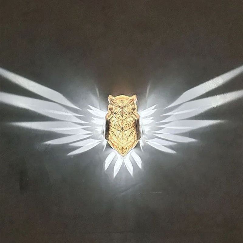 3D Printed Owl Wall Sconce Decorative Lighting Sleep Night Light