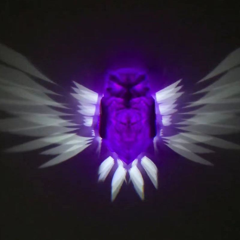 3D Printed Owl Wall Sconce Decorative Lighting Sleep Night Light