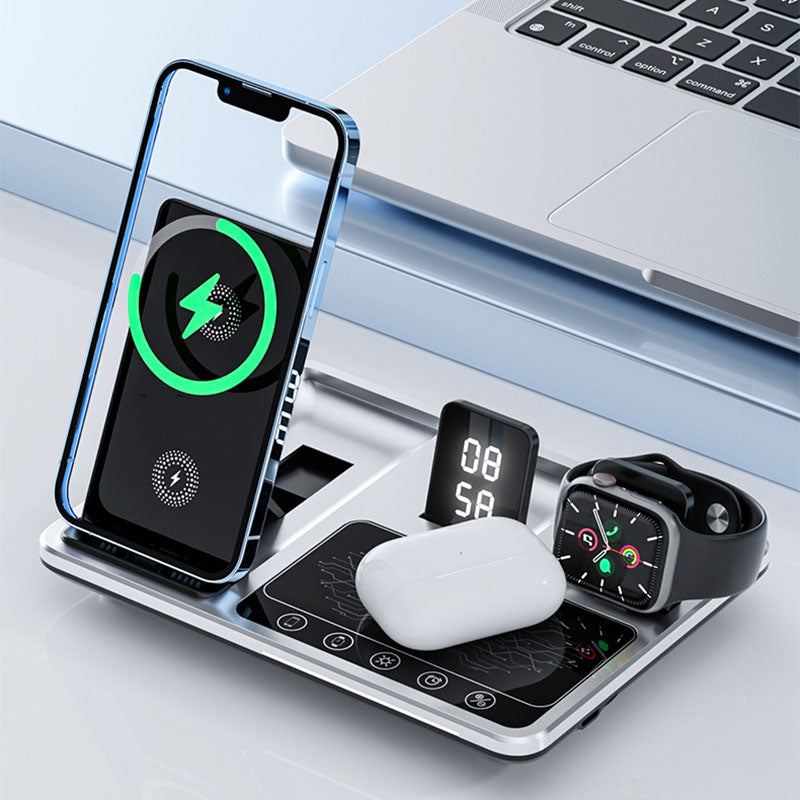 4-In-1 Wireless Fast Charger Desktop Stand Charger