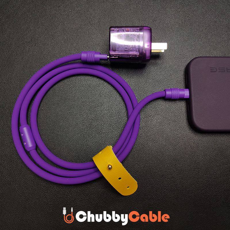 "Chubby" Solid Color Silicone Charge Cable