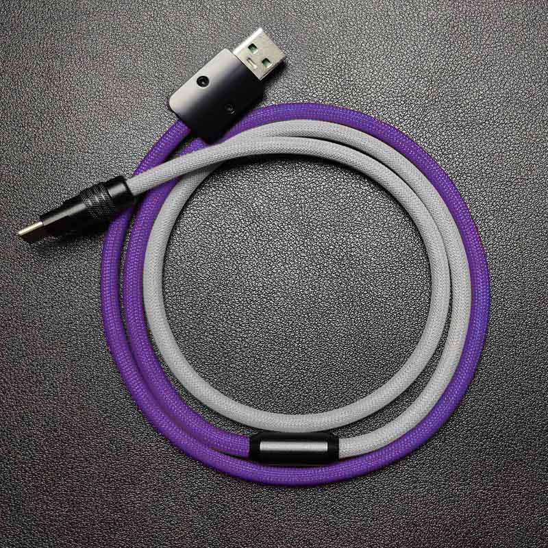 "ColorWeave Chubby" Vibrant Dual-Tone 100W Fast Charge Cable - More Colors