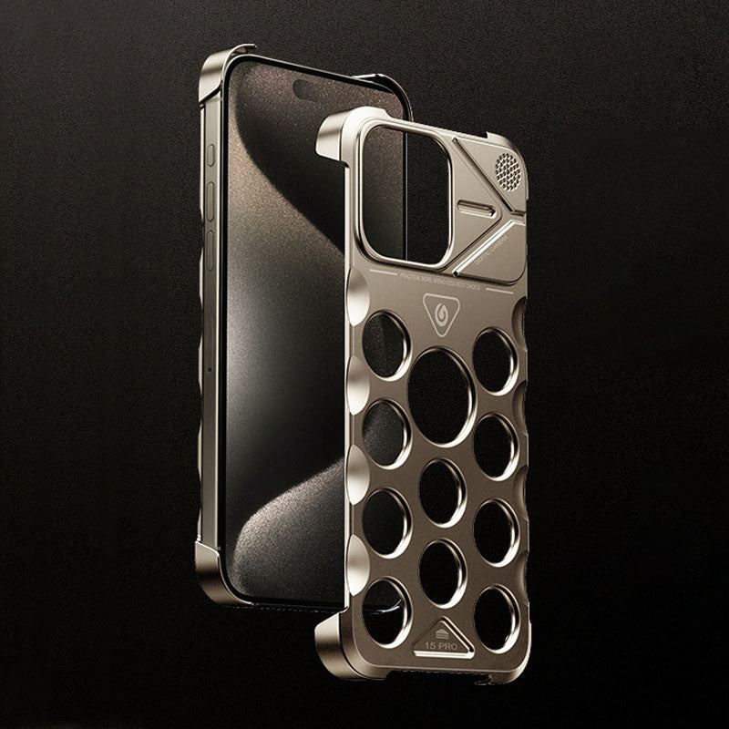 Aluminum Alloy Honeycomb Case With Built-in Aroma For iPhone 16