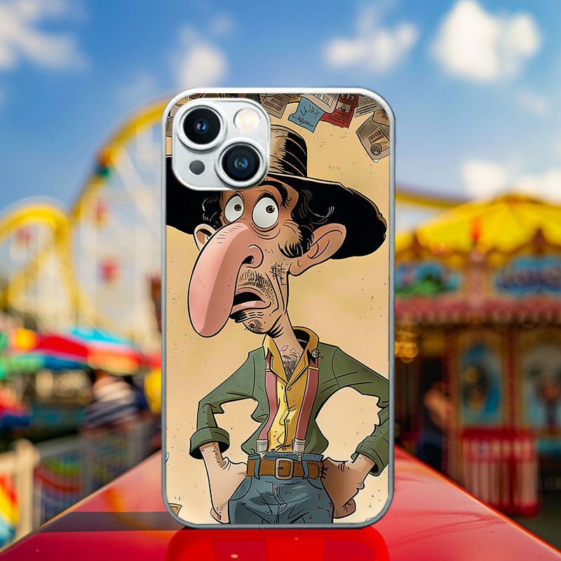 "BigNoseFisher" Special Designed Glass Material iPhone Case