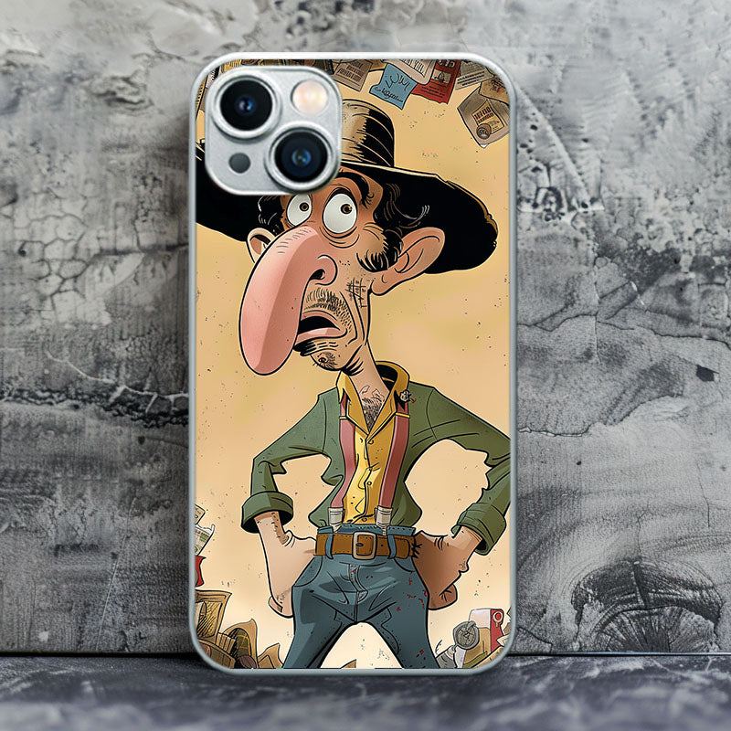 "BigNoseFisher" Special Designed Glass Material iPhone Case