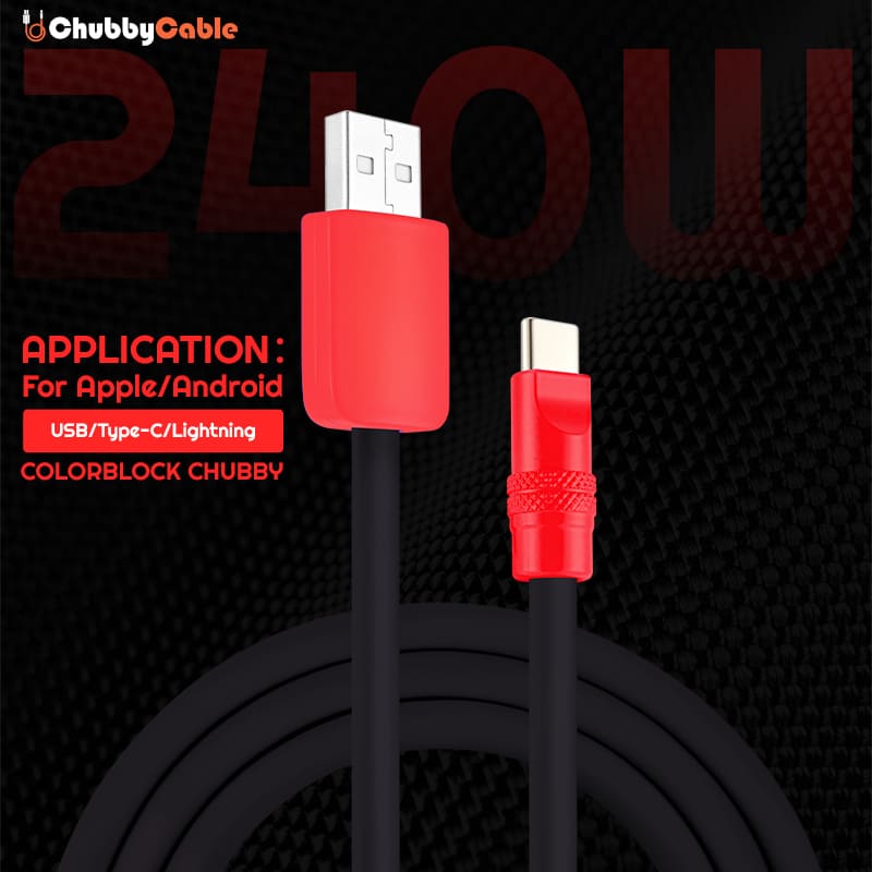 240w Painted Multi-Color Fast Charging Cable