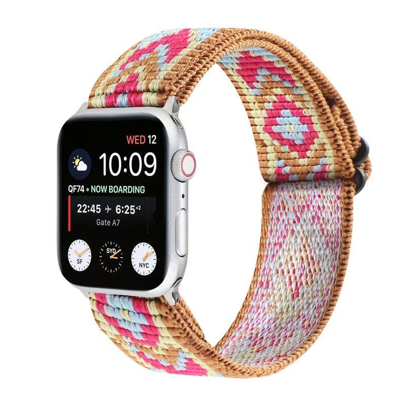 "Bohemian iWatch Band" Stretch Nylon Loop For Apple Watch