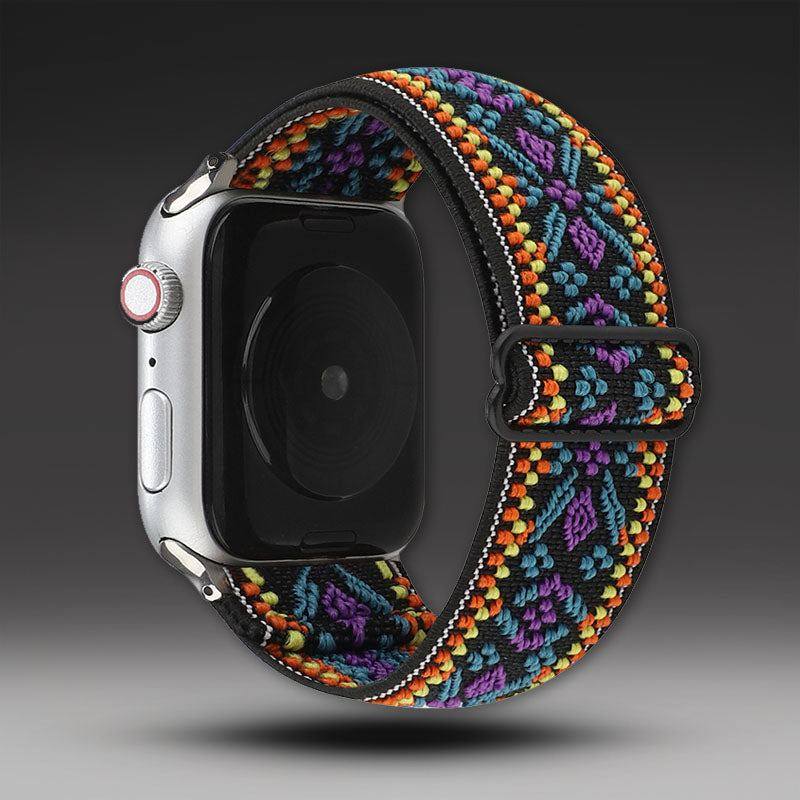 "Bohemian iWatch Band" Stretch Nylon Loop For Apple Watch