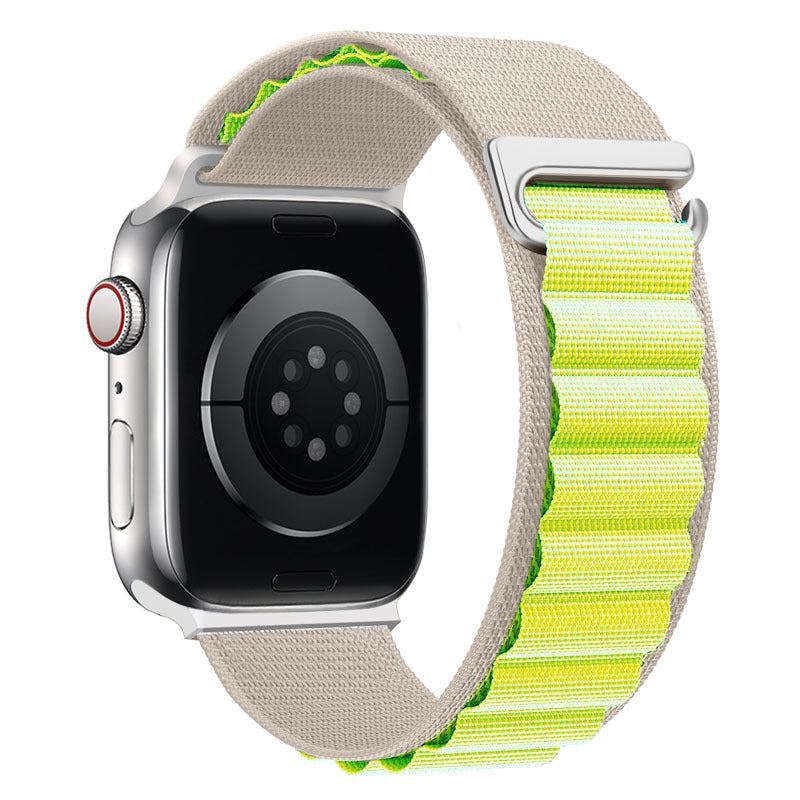 "Braided Multi-Color Band" Double Layer Nylon Loop For Apple Watch