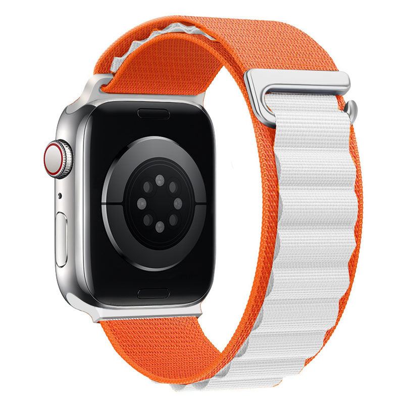 "Braided Multi-Color Band" Double Layer Nylon Loop For Apple Watch