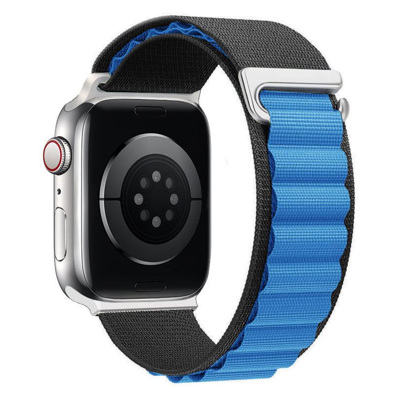 "Braided Multi-Color Band" Double Layer Nylon Loop For Apple Watch