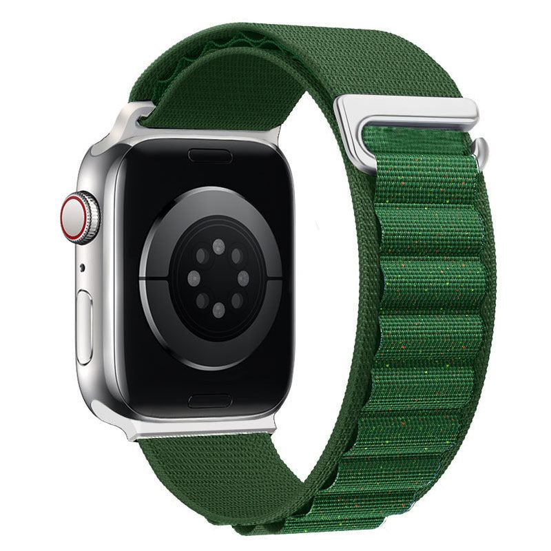 "Braided Multi-Color Band" Double Layer Nylon Loop For Apple Watch