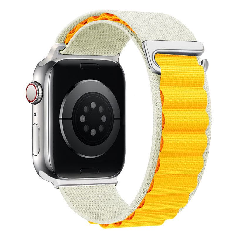 "Braided Multi-Color Band" Double Layer Nylon Loop For Apple Watch