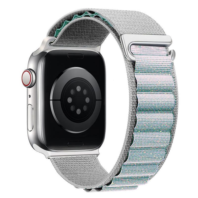 "Braided Multi-Color Band" Double Layer Nylon Loop For Apple Watch