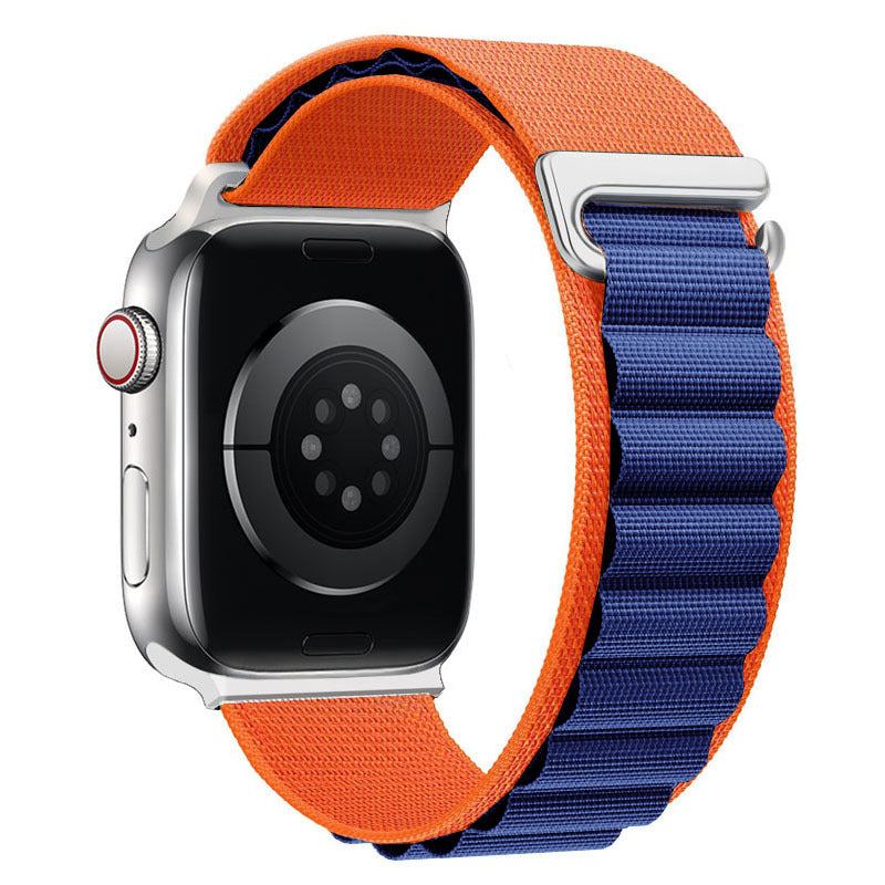 "Braided Multi-Color Band" Double Layer Nylon Loop For Apple Watch