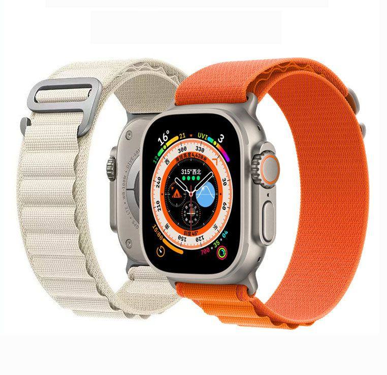 "Braided Multi-Color Band" Double Layer Nylon Loop For Apple Watch