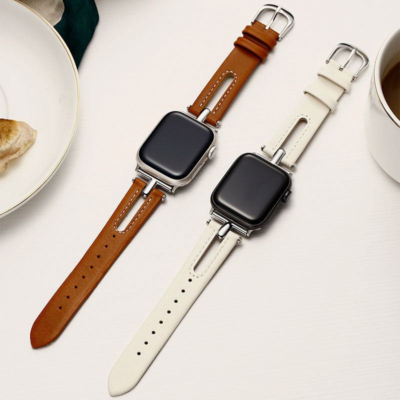 Breathable Hollow Leather Band For Apple Watch