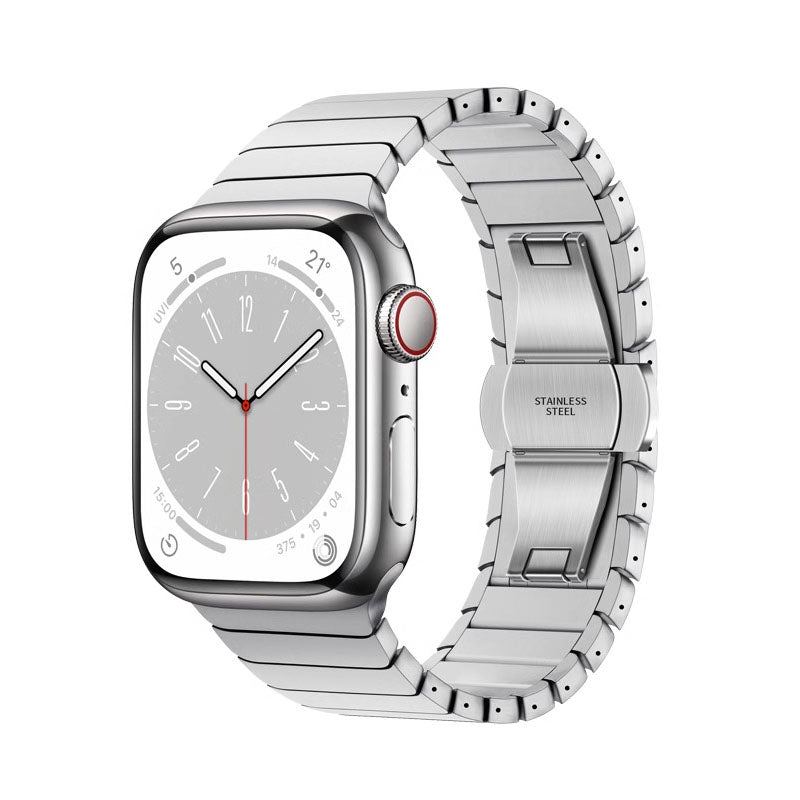 "Business Band" Stainless Steel Band With Butterfly Clasp for Apple Watch