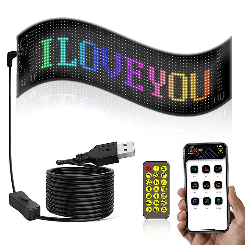 Car Bluetooth LED Flexible Waterproof Full-Color Display