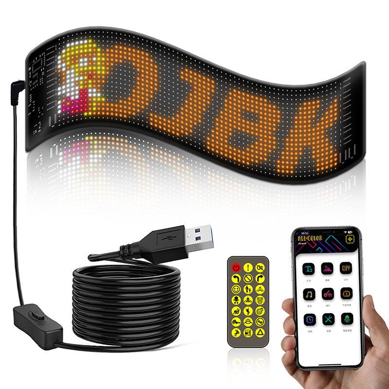 Car Bluetooth LED Flexible Waterproof Full-Color Display