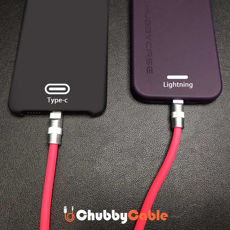 "Chubby" 2 In 1 Fast Charge Cable C+Lightning