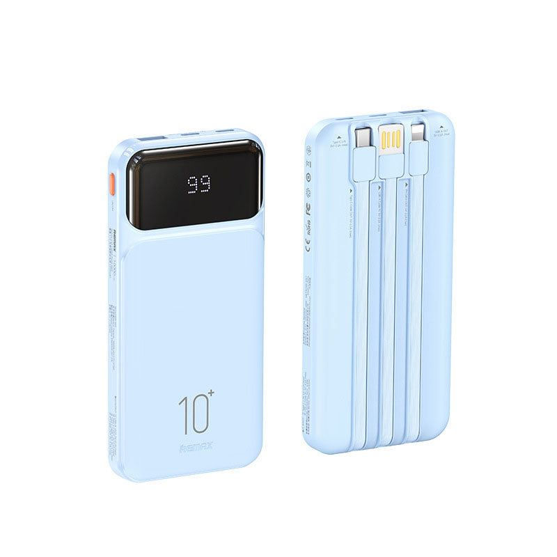 "Chubby" 20000mAh Built-In Three-Wire Digital Display Power Bank