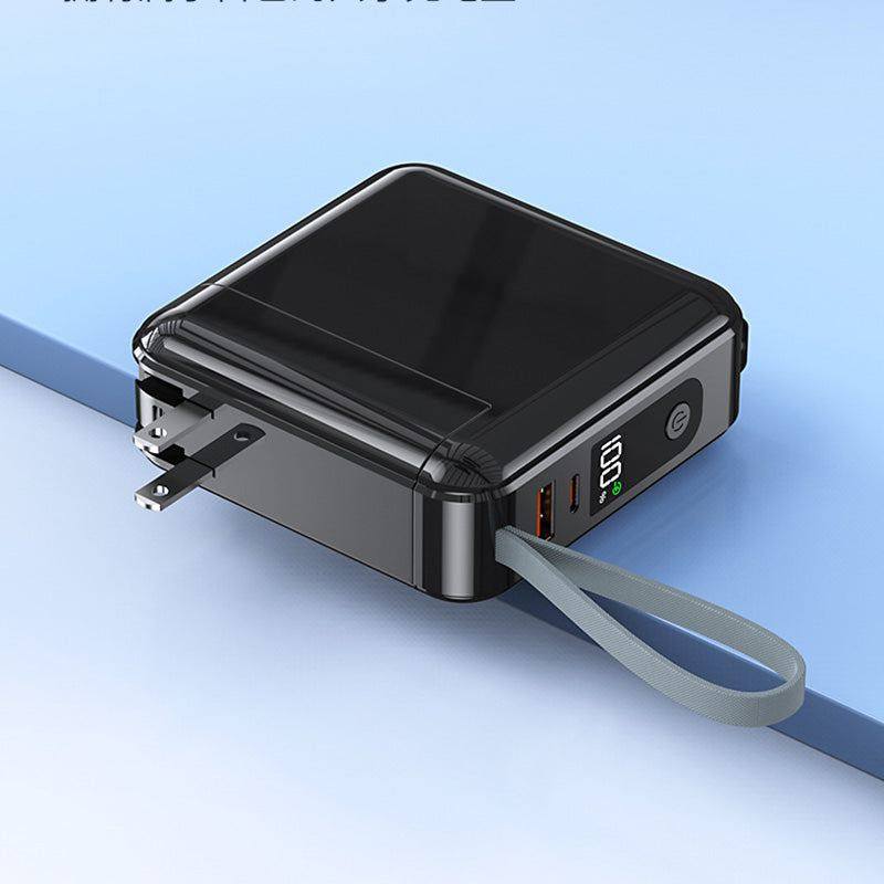 "Chubby" 20000mAh Two In One Power Bank Plug With Cable