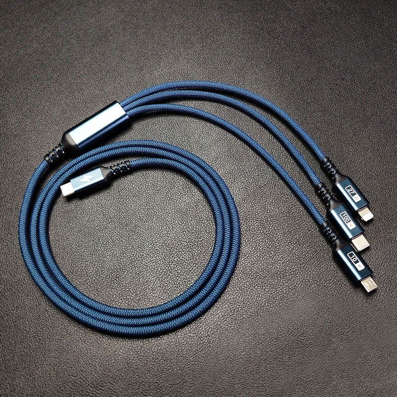 "Chubby" 3 IN 1 Fast Charge Cable C+Lightning+Micro