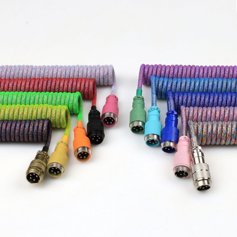 "Chubby" Colorful Aviation Plug Mechanical Keyboard Cable