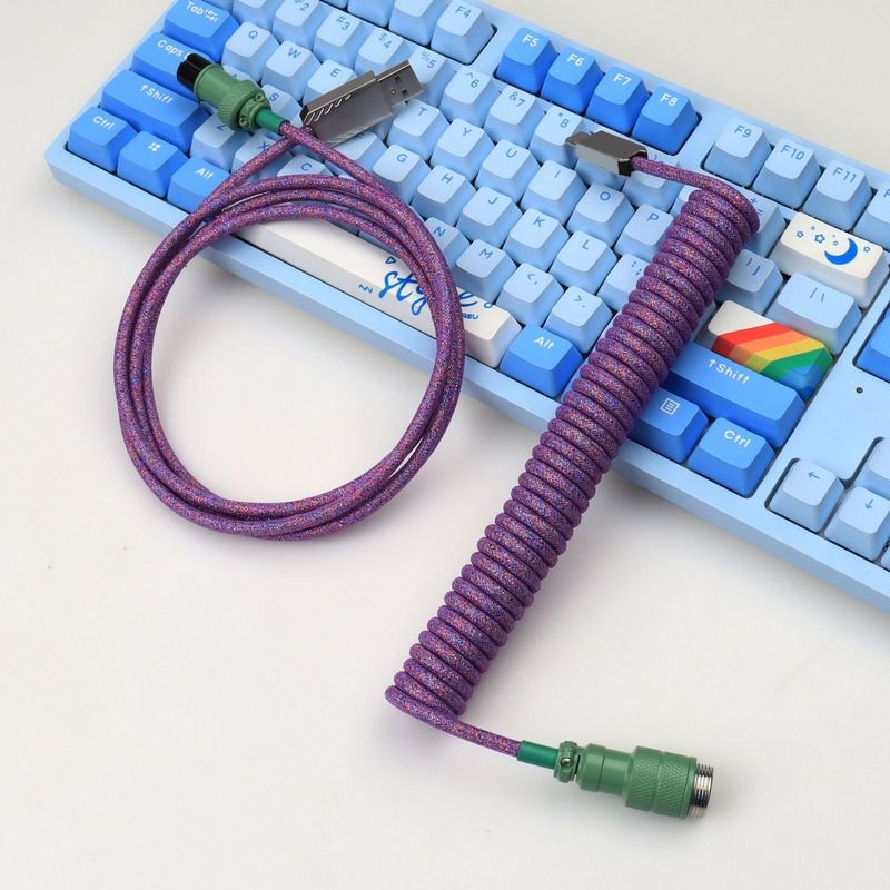 "Chubby" Colorful Aviation Plug Mechanical Keyboard Cable