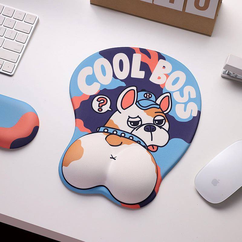 "Chubby Comfort" Silicone Keyboard Wrist Rest & Mouse Pad Set - Cute Pets