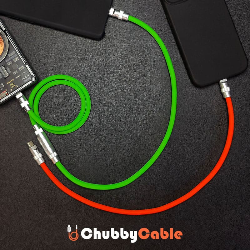 "Chubby" Detachable 2 In 1 Charge Cable