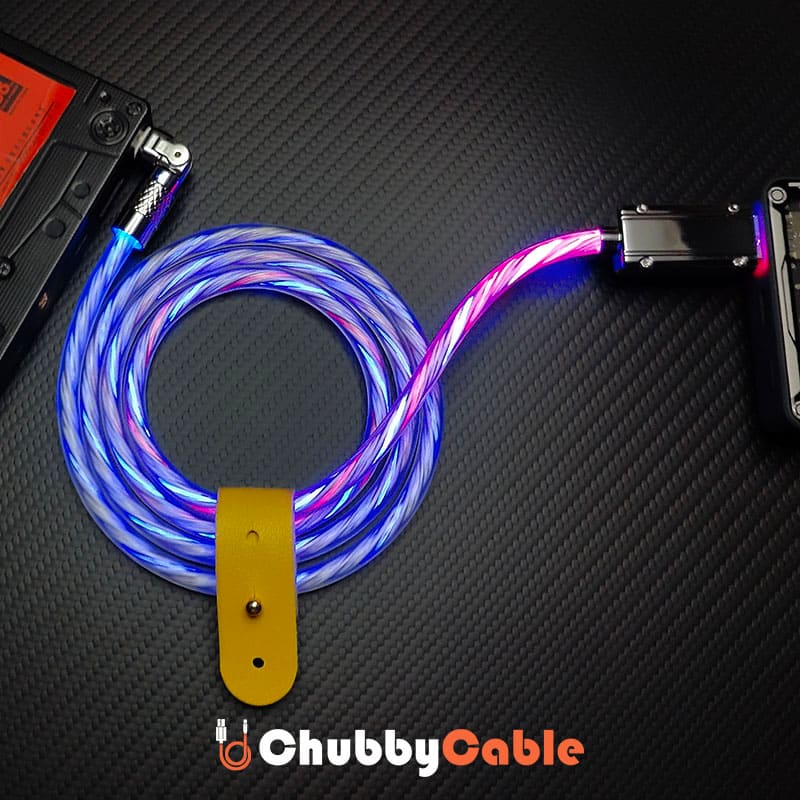 "Chubby Gamer" 180° Rotating Elbow Streamer Fast Charging Cable