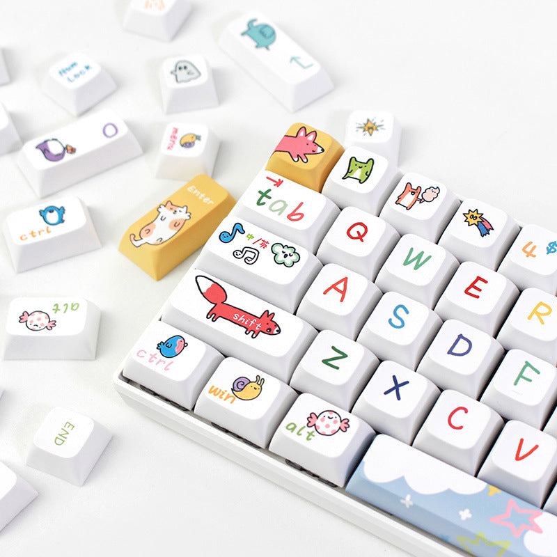 "Chubby Keycap" XDA Mechanical Keyboard Keycap Set - Animal Party