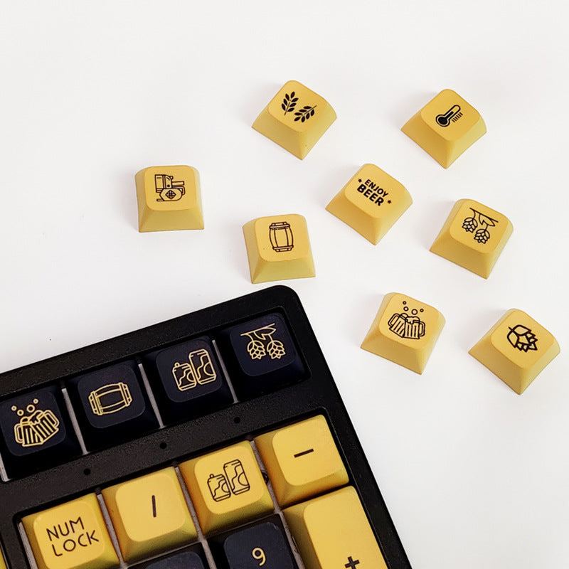 "Chubby Keycap" XDA Mechanical Keyboard Keycap Set - Craft Beer