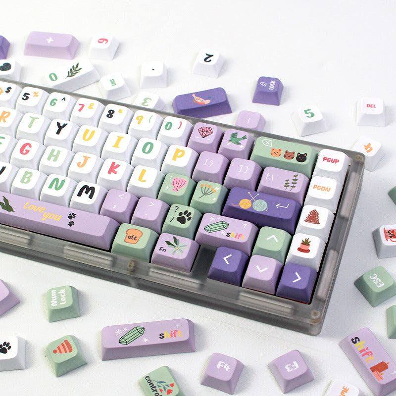 "Chubby Keycap" XDA Mechanical Keyboard Keycap Set - Midsummer Theme