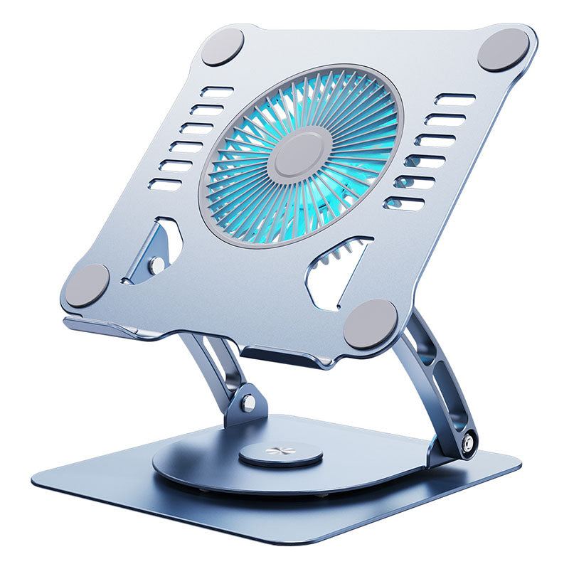 "Chubby" Metal Foldable Fan Cooling Heightening Computer Stand