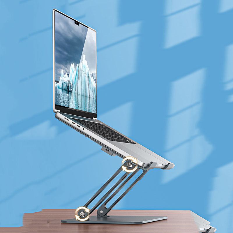 "Chubby" Metal Foldable Fan Cooling Heightening Computer Stand