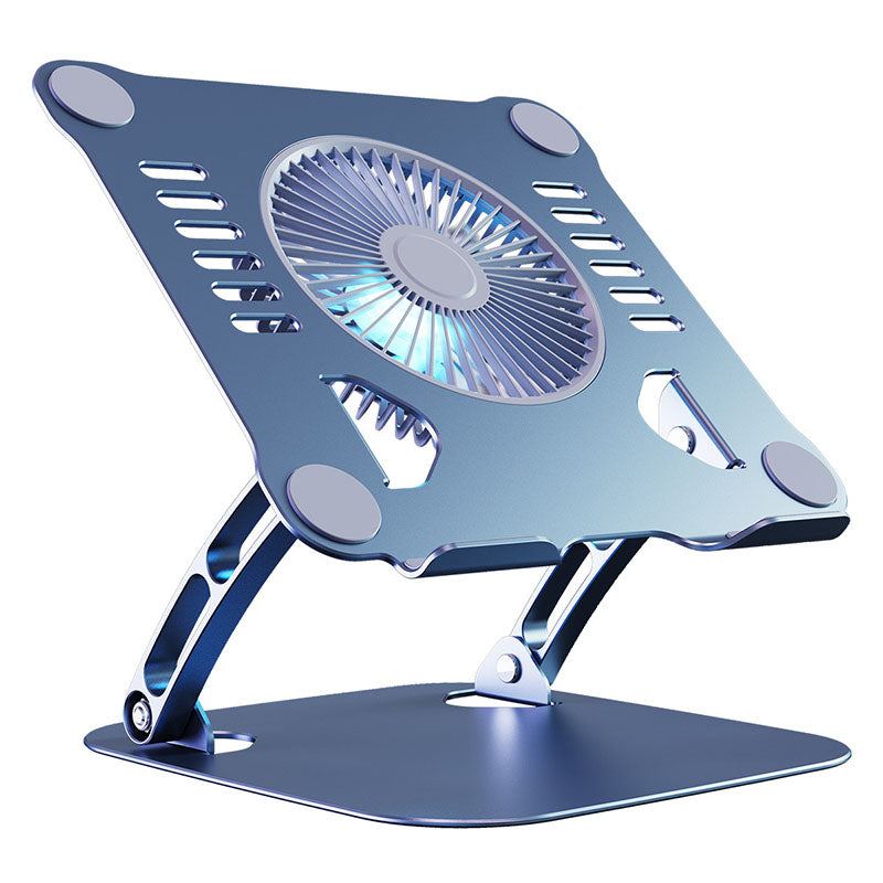 "Chubby" Metal Foldable Fan Cooling Heightening Computer Stand