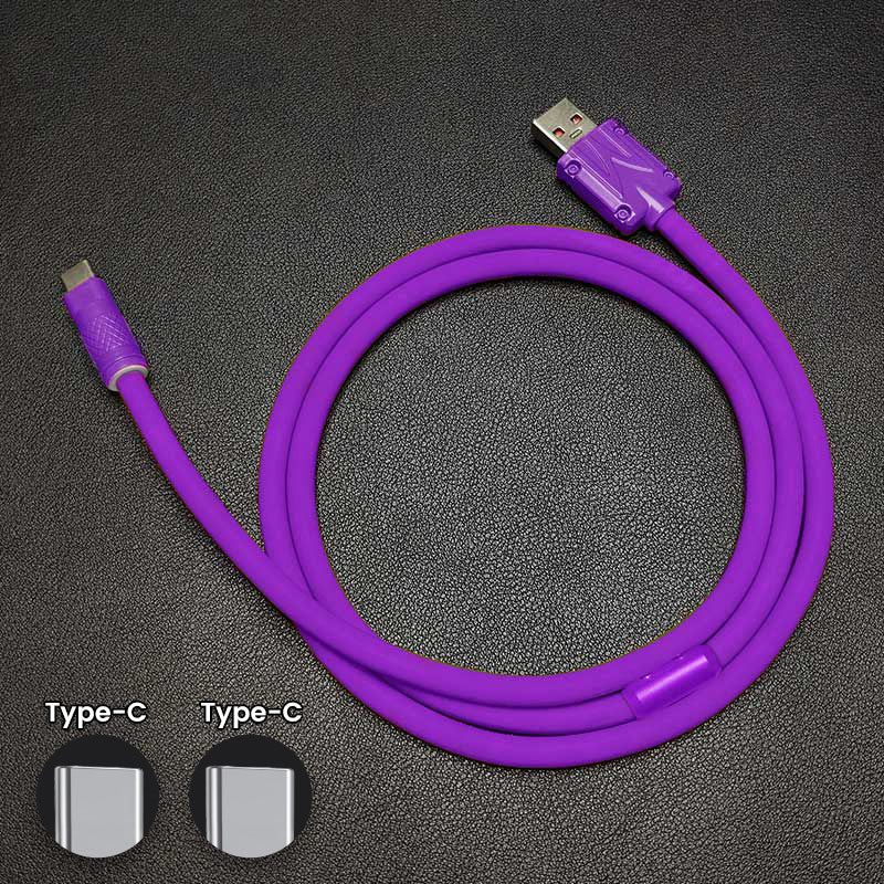 "Chubby" Solid Color Silicone Fast Charge Cable