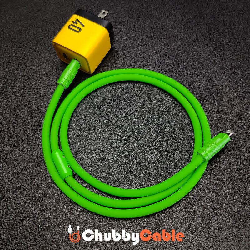 "Chubby" Solid Color Silicone Fast Charge Cable