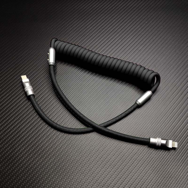 "Chubby" Spring Braided Silicone Fast Charge Cable