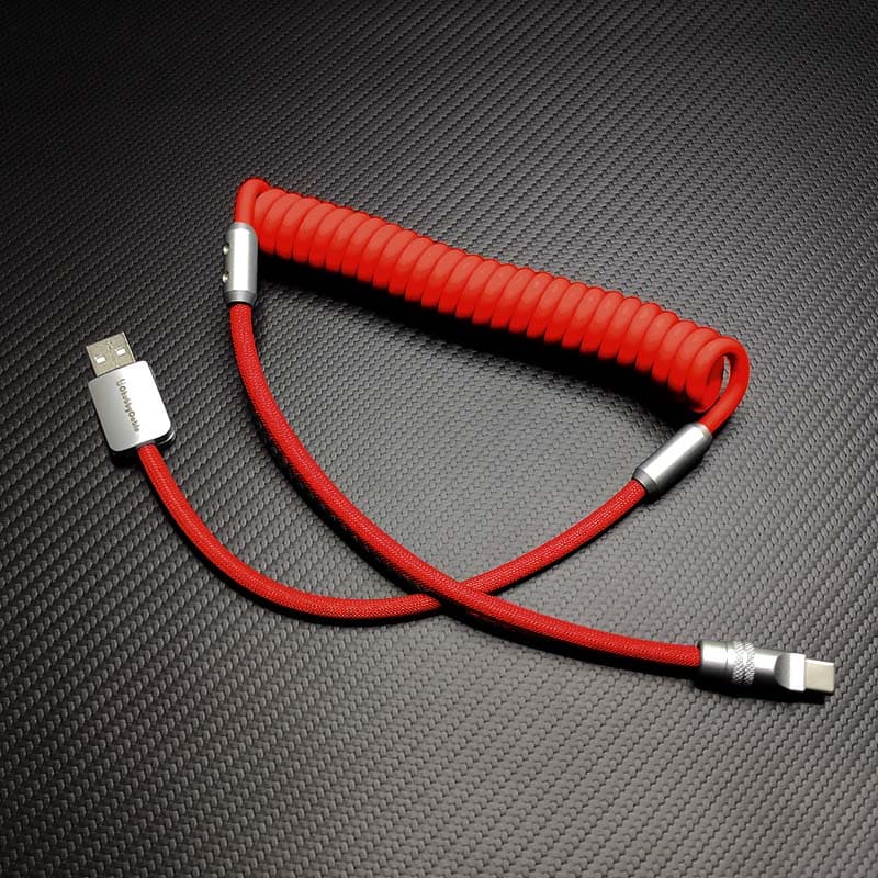 "Chubby" Spring Braided Silicone Fast Charge Cable