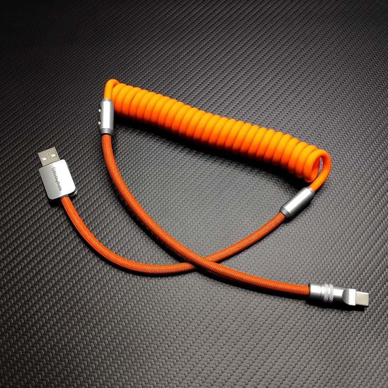 "Chubby" Spring Braided Silicone Fast Charge Cable